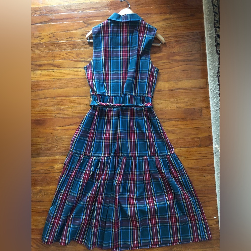 J. Crew Multicolor Plaid Maxi Shirt Dress - Picture 2 of 3